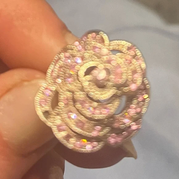 Vintage 1970’s rose stone golden ring. Perfect for Mothers Day - Picture 4 of 5